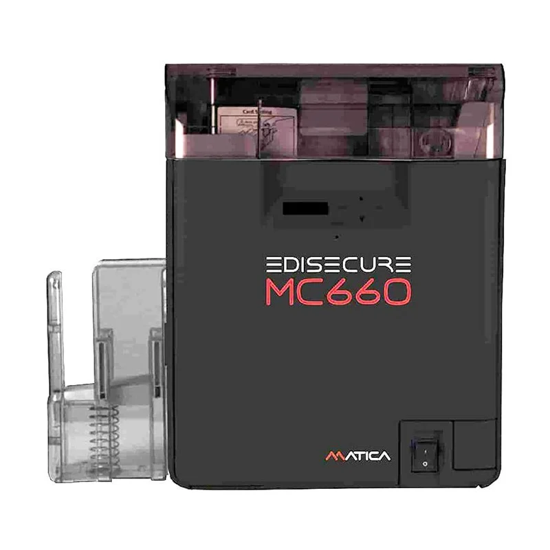 Matica MC660 - Stampante a ri-trasferimento termico doppio lato, Codifica Smart Card, 600 dpi