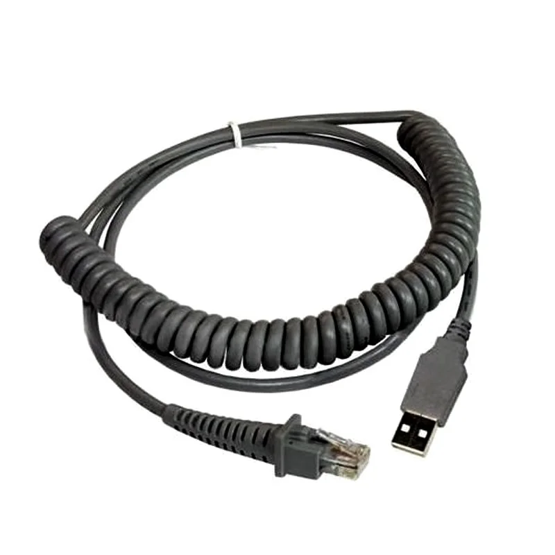 PowerScan Serie PD, PM, PBT - Cavo di collegamento USB spirale. Datalogic, compatibile con vari modelli.