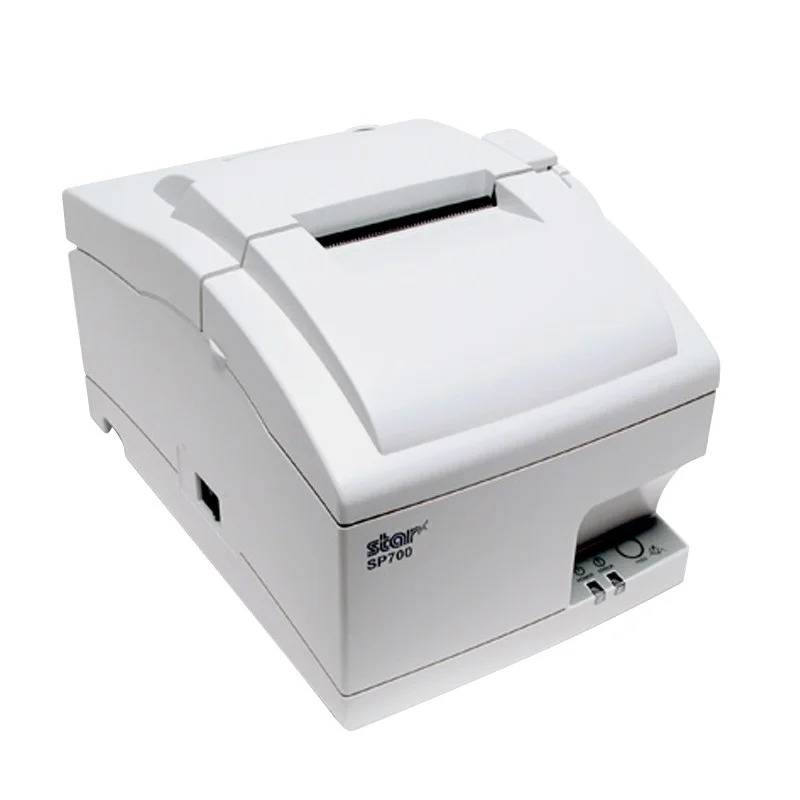SP712-MC - Stampante ad aghi a due colori per ricevute, 63 mm, Parallela, Colore Bianco.