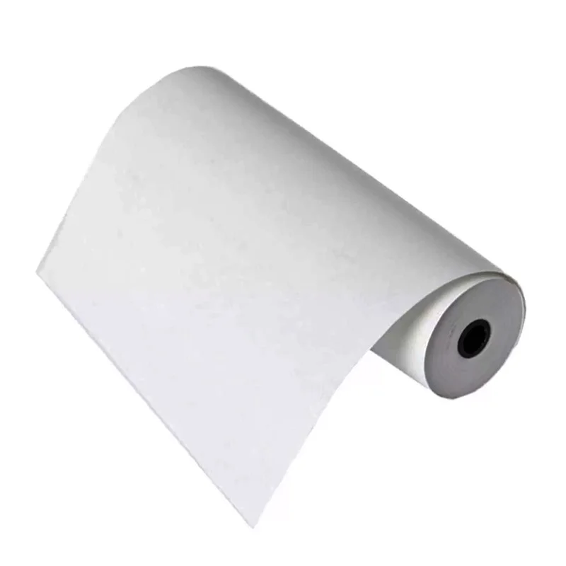 Rotoli di carta termica per etichette adesive di colore bianco per