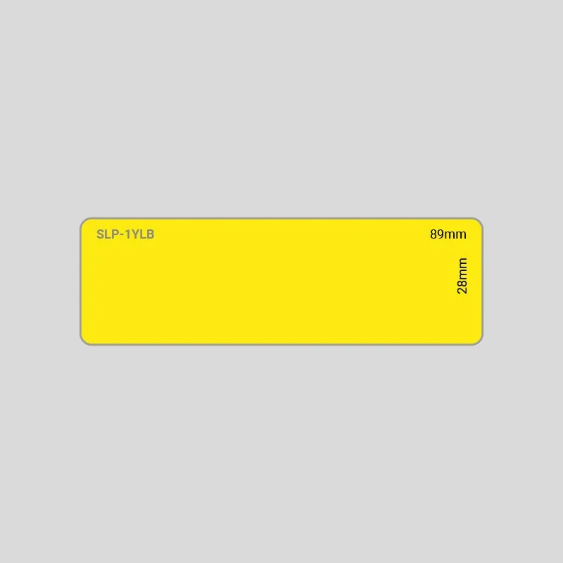 Seiko SLP-1YLB - 28 x 89mm, carta termica gialla, 130 etichette per rotolo