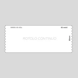 Seiko MM80-80-80x - Rotolo continuo, carta termica senza BPA, 80 metri|Seiko|Etichette Seiko originali
